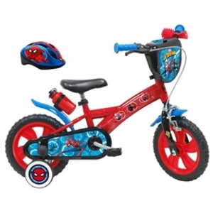 Comparateur de prix : A.T.L.A.S. Vélo enfant 12'' garçon Spiderman pour enfant < 90 cm - équipé de 1 frein, 2 stabilisateurs, plaque avant et Casque Spiderman !