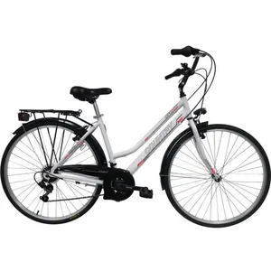 Non renseigné VTC 28'' Rigide pour Femme Alu Country - 21 vitesses - Shimano - Blanc pas cher