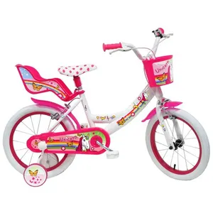 Eden Bikes UNICORN-16 vélo Enfant Licorne Fille, Blanc & Rose, 16'' pas cher