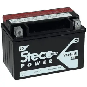 Batterie moto STECO YTX9-BS - Réf. YTX9-BS