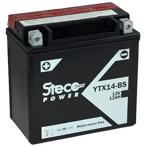 Batterie moto STECO YTX14-BS - Réf. YTX14-BS