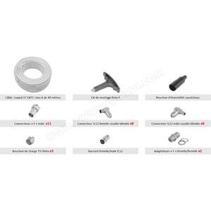 Pack de câblage tnt pour tv Telefunken T-sctnt40m