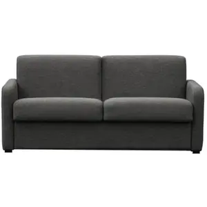Usinestreet Canapé Convertible 3 places en Tissu - épaisseur 13cm - Gris foncé pas cher