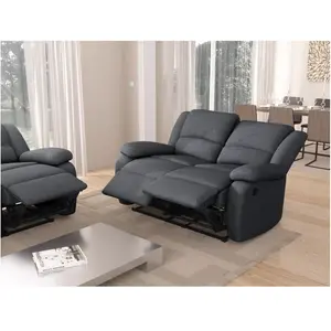 LOUNGITUDE RELAXXO - Canapé de Relaxation électrique 2 places en Tissu LEO pas cher
