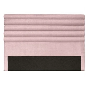 LOUNGITUDE Tête de lit en tissu luca - Rose, Largeur - 140 cm - Vieux rose
