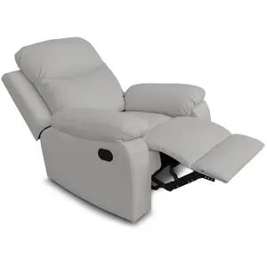 Comparateur de prix : LOUNGITUDE Fauteuil de relaxation manuel BONA en tissu imitation cuir ...