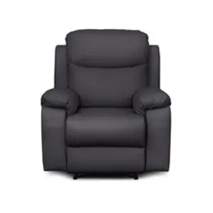 LOUNGITUDE Fauteuil de relaxation manuel BONA en tissu imitation cuir ...Vendu parconforama