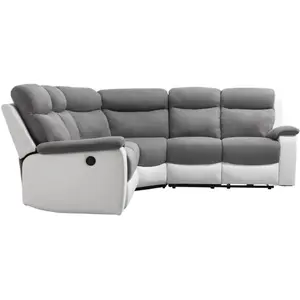 LOUNGITUDE Canapé de relaxation électrique panoramique OSCAR 6 places ... pas cher