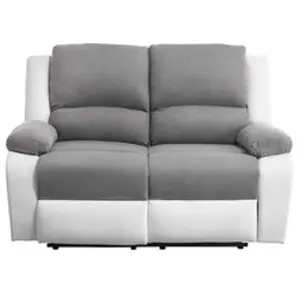 LOUNGITUDE RELAXXO - Canapé de Relaxation électrique 2 places Microfib... pas cher