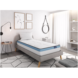 LOUNGITUDE Matelas à mémoire de forme OBED - GELFRESH - 90 cm - Blanc ... pas cher