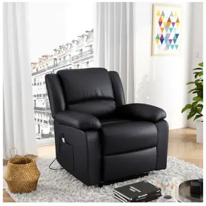 LOUNGITUDE RELAXXO - Fauteuil De Relaxation Electrique Releveur Et Mas... pas cher
