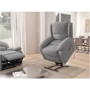 LOUNGITUDE Relaxxo - fauteuil de relaxation releveur électrique 1 place en microfibre leo