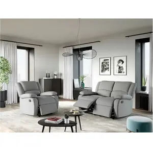 Comparateur de prix : LOUNGITUDE - Fauteuil de Relaxation Manuel en Tissu - Gris Clair