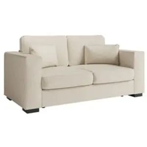 LOUNGITUDE Canapé droit fixe 2 places BELAMI en tissu - 181 x 93 x 86 cm - Usinestreet pas cher