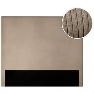 LOUNGITUDE Tête de lit NUMA en velours côtelé - Taupe - Largeur 160 cm pas cher