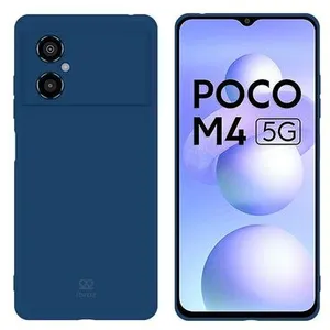 Coque IBROZ Xiaomi Poco M4 5G Silicone Bleu