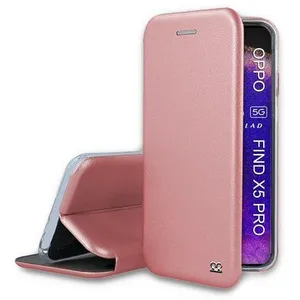 Etui IBROZ Oppo Find X5 Pro Etui Cuir Rose GolVendu parboulanger