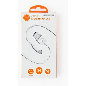 Mobility Lab ML308951 - Câble Lightning 1 mètre - Certifié MFI - pour iPad/iPhone/iPod - BlancVendu parmonoprix