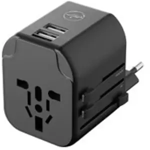 Adaptateur de voyage universel 2 USB-A Mobility Lab 1840 W Noir