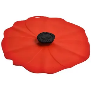 Couvercle hermétique en silicone Charles Viancin Poppy Rouge 23 cmVendu pargreenweez