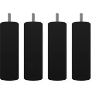 Fdl-mg Jeu de 4 pieds CYLINDRIQUE o : 70 mm - hauteur : 200 mm - vis d...