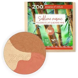Zao - Sublime Mosaic - 351 Medium Doré - RECHARGE - Bio Vegan pas cher