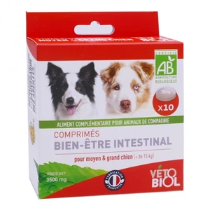 Vetobiol Vétobiol Bien-Être Intestinal Moyen Grand Chien Bio 10 comprimés pas cher