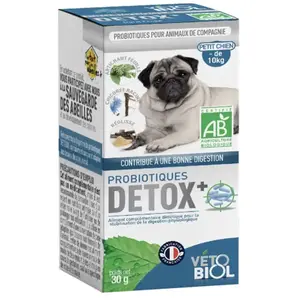 Vetobiol Biovetol - Poudre Detox'Plus Bio Petit Chien <10kg - 30g pas cher
