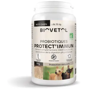 Vetobiol Biovetol - Poudre Protect'Immun Bio Petit Chien <10kg - 30g pas cher