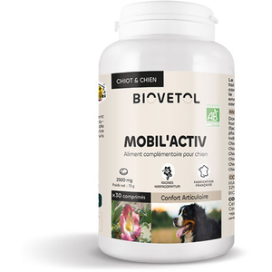 Biovetol - Comprimés Mobil'Activ - Confort Articulaire Chien - 30 comp... pas cher