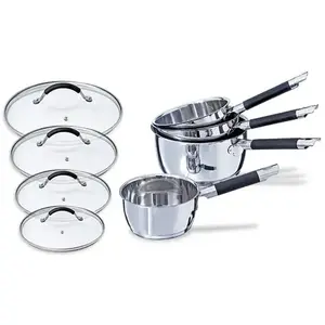 Lot 4 casseroles + 4 couvercles Rapid Cook 14 à 20 cm Mathon pas cher