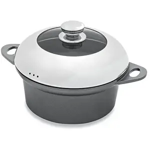 Faitout revêtement Dur comme la pierre avec couvercle 24 cm Mathon pas cher