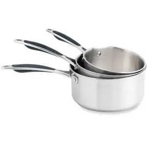 Lot 3 casseroles inox Excell'Inox 16, 18 et 20 cm MathonVendu parmathon