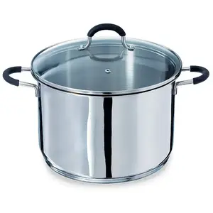 Mathon Marmite haute en inox 18 8 avec couvercle Rapid Cook 26 cm 8,5 ... pas cher