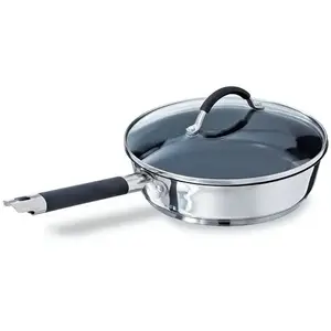 Sauteuse antiadhésive inox et couvercle Rapid Cook 24 cm MathonVendu parmathon