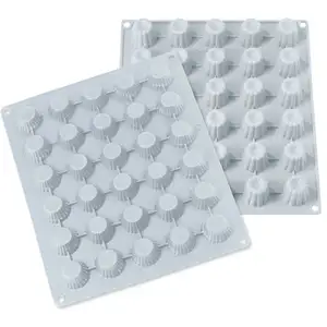 Lot 2 grandes plaques silicone mini-canelés et muffins Mathon pas cher
