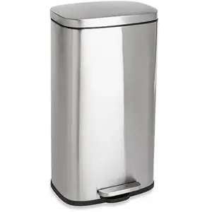 Poubelle de cuisine en inox 30 L Mathon pas cher