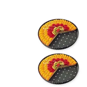 Lot 2 tourtières perforées 30 cm Mathon pas cher