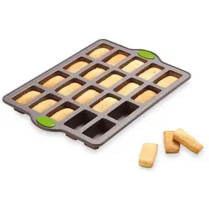 Rigiflex Plaque 20 mini financiers en silicone structure acier Mathon pas cher