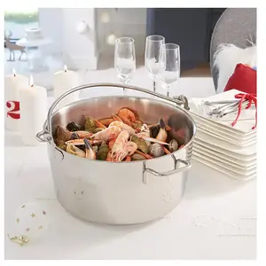 Marmite à crustacés - Bassine à confiture inox 30 cm Mathon pas cher