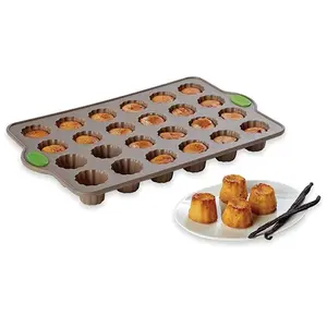 Mathon Rigiflex Plaque 24 mini-canelés en silicone structure acier 34 ... pas cher