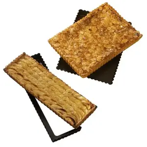 Lot de 2 moules à tarte rectangle amovible 30 et 36 cm Mathon pas cher