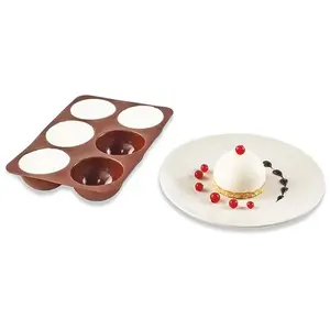 Flexi'plaque silicone 6 demi-sphères 6,5 cm Mathon pas cher