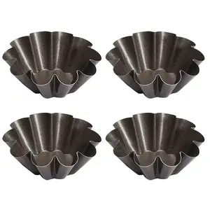 4 Moules à brioches individuels 8 cm Gobel pas cher