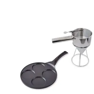 Lot poêle 4 pancakes et entonnoir à piston Mathon pas cher