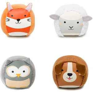 Little Big Friends Lot de 4 balles doudous Ferme Doodballs pas cher