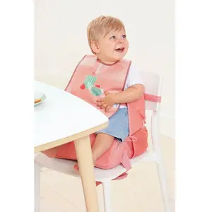 Lot de 2 bavoirs bi-matières MULTICOLORE BabyToLove pas cher