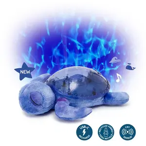 Comparateur de prix : Cloud B Veilleuse peluche Tranquil Turtle  Océan (rechargeable)