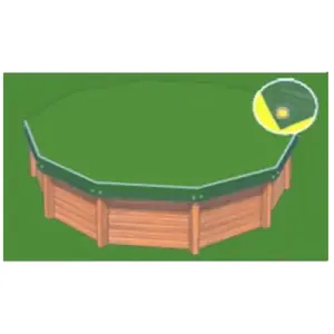 PISCINEO Bâche hiver Eco verte compatible piscine Tropic Octo 505 pas cher