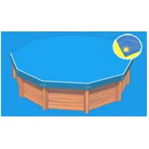 Piscineo - Bâche hiver Eco bleue compatible piscine Ubbink Océa 400x610 pas cher